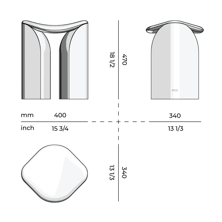 Pi Stools Pi Stool & Barstool – Mozea